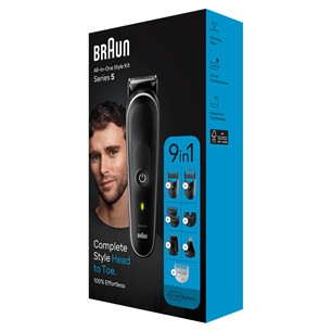 Braun Series 5, 9-in 1, black - Multi grooming kit Item - MGK5420