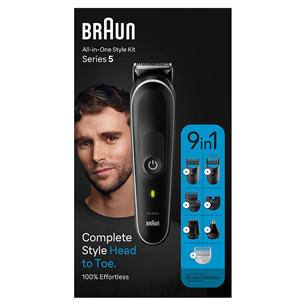 Braun Series 5, 9-in 1, black - Multi grooming kit Item - MGK5420