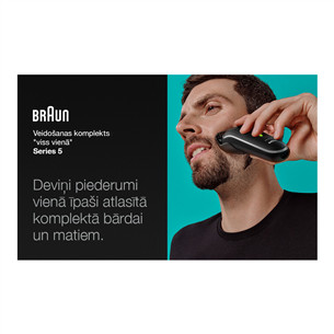 Braun Series 5, 9-in 1, black - Multi grooming kit Item - MGK5420