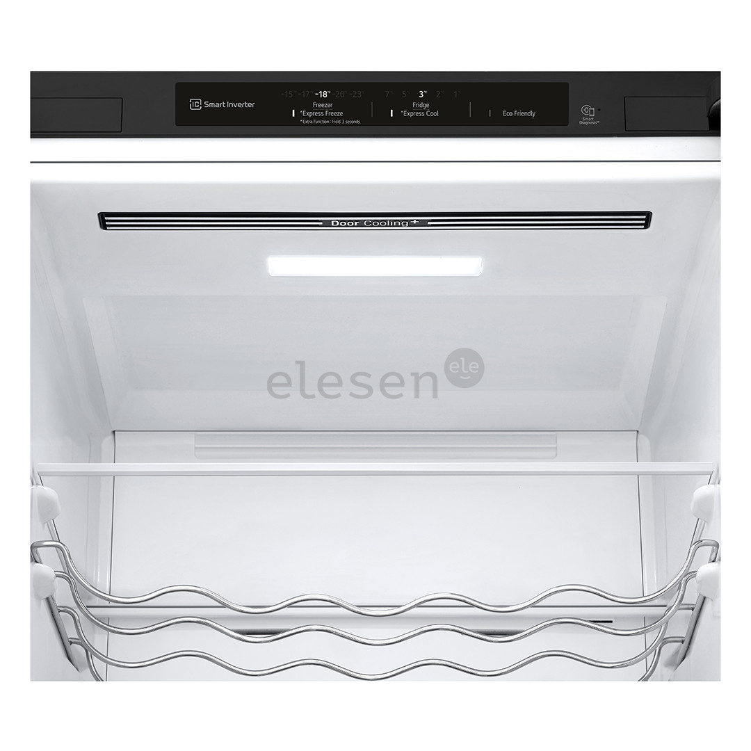 LG, NoFrost, 387 L, 203 cm, juodas - Šaldytuvas