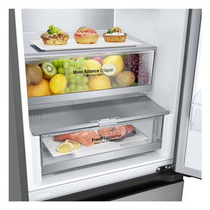 LG, NoFrost, 344 L, 186 cm, silver - Šaldytuvas Prekė - GBV5140DPY.APYQEUR
