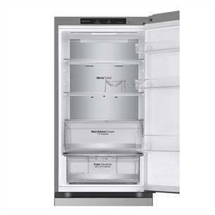LG, NoFrost, 344 L, 186 cm, silver - Šaldytuvas Prekė - GBV5140DPY.APYQEUR