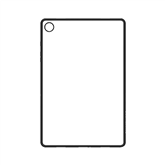 Samsung Hybrid Edge Case, Galaxy Tab A9+, skaidrus - Dėklas Prekė - GP-FPX216AMBTW