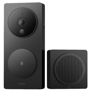 Aqara Smart Video Doorbell G4, 1080p, juodas - Išmanusis durų skambutis su kamera