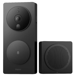 Aqara Smart Video Doorbell G4, 1080p, juodas - Išmanusis durų skambutis su kamera Prekė - SVD-C03 SVD-C03