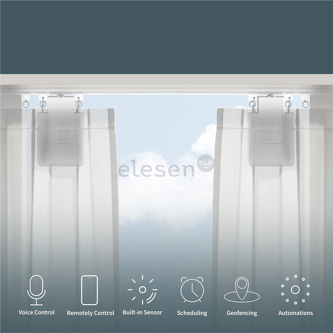 Aqara Curtain Driver E1 (Track Version) - Išmaniųjų užuolaidų valdiklis Prekė - CM-M01