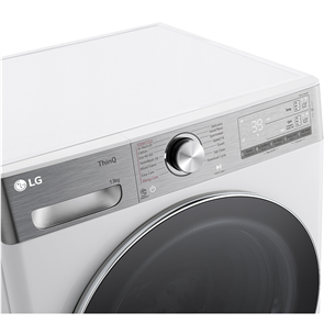 LG, 13 kg, gylis 61,5 cm, 1400 rpm - Skalbimo mašina Prekė - F4WR913P3WA.ABWQPMR