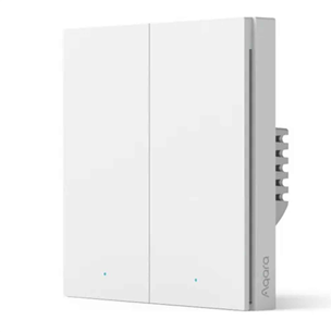 Aqara Smart Wall Switch H1, neutralus režimas, 2 jungikliai - Išmanusis jungiklis WS-EUK04