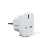 Gembird UK to EU Schuko, 7,5 A - Adapteris Prekė - A-AC-UKEU-001