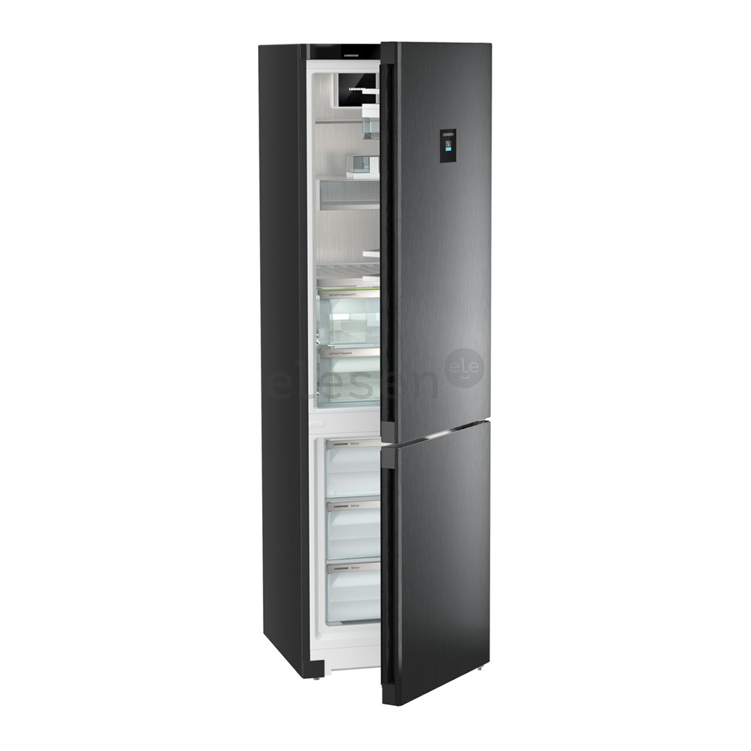 Liebherr, BioFresh, aukštis 202 cm, 359 L, juodas - Šaldytuvas