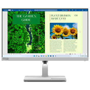 Lenovo L24m-40, 24'', FHD, LED IPS, 100 Гц, USB-C, серый - Монитор Товар - 67A9UAC3EU 67A9UAC3EU