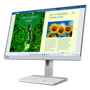 Lenovo L24m-40, 24'', FHD, LED IPS, 100 Hz, USB-C, gray - Monitor Item - 67A9UAC3EU