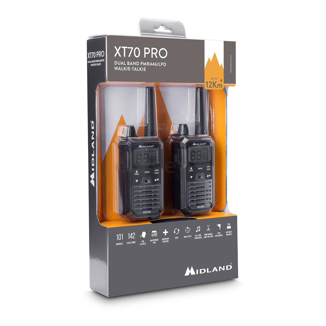 Midland XT70 Pro, black- Two-way radios