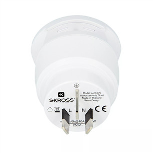Skross Combo World to Australia / China, white - Travel adapter Item - 7640166320104