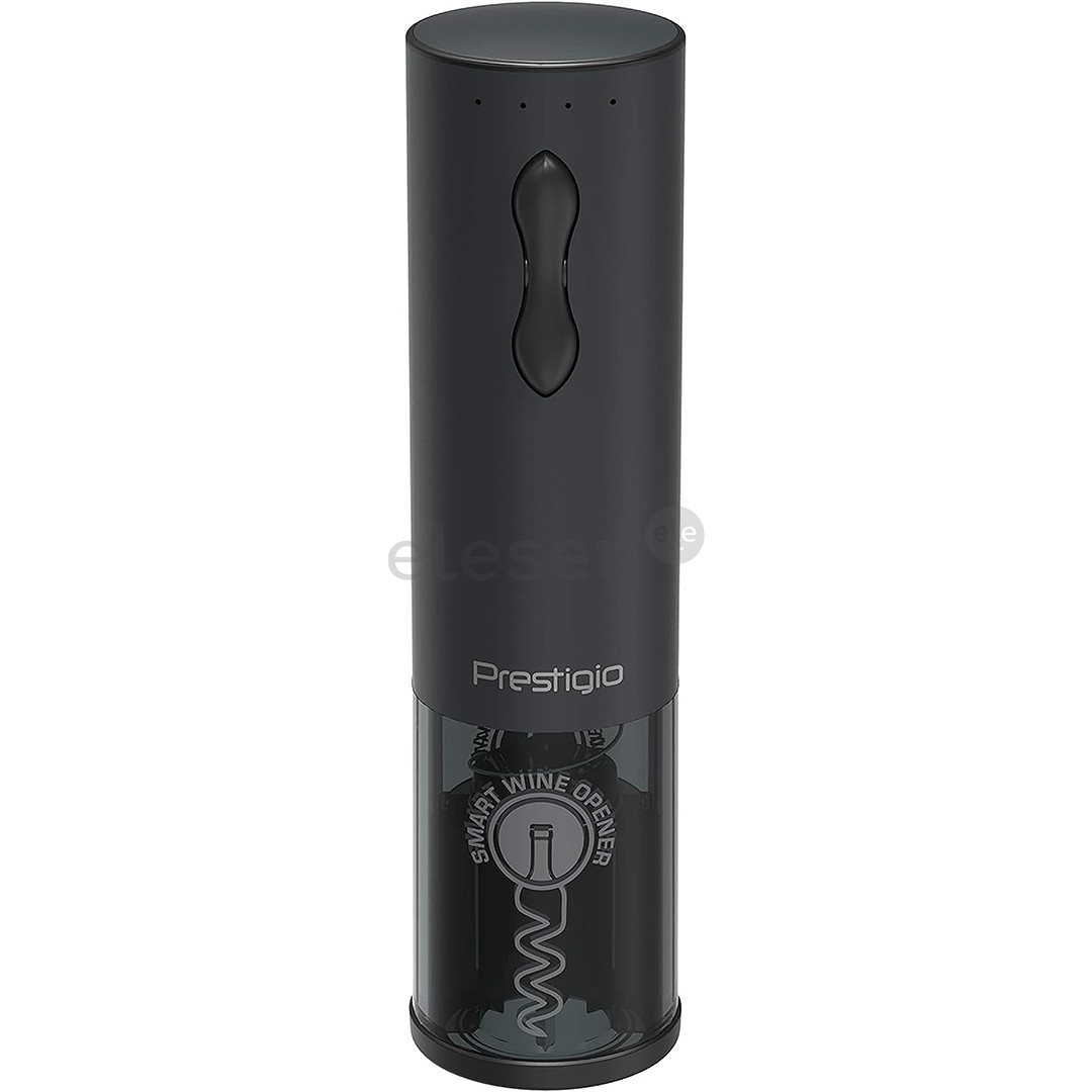 Prestigio Bolsena, black - Automatic wine bottle opener