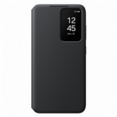 Samsung Smart View Wallet Case, Galaxy S24, juodas - Dėklas Prekė - EF-ZS921CBEGWW