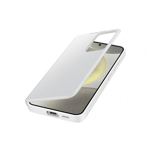 Samsung Smart View Wallet Case, Galaxy S24, baltas - Dėklas Prekė - EF-ZS921CWEGWW
