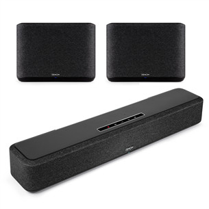 Denon Home Sound Bar 550 + 2x Home 250, juoda - Soundbar garso sistema DENONHOME550HOME250