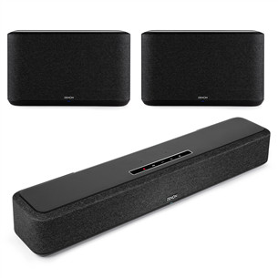 Denon Home Sound Bar 550 + 2x Home 350, juoda - Soundbar garso sistema DENONHOME550HOME350