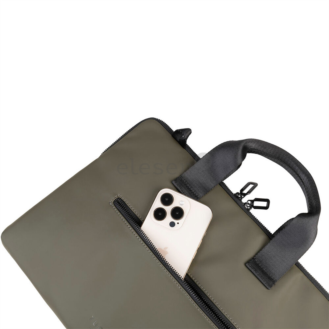 Tucano Gommo Slim Brief, 14'', зеленый - Сумка для ноутбука