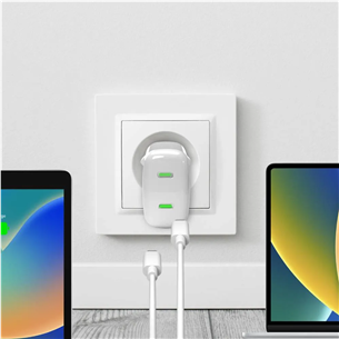 Puro MiniPro, USB-C, 35 W, baltas - Adapteris Prekė - PUFCMTCUSBCC35WGWHI
