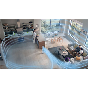 Dyson Hot+Cool™, white/silver - Oro valytuvas Prekė - HP10
