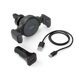 Hama FC10 Flex-Set, 10 W, Qi charging, black - Wireless car charger Item - 00201677 00201677