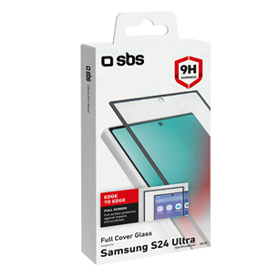 SBS 4D Full Cover Glass Screen Protector, Galaxy S24 Ultra - Screen protector Item - TESCRFCSAS24U