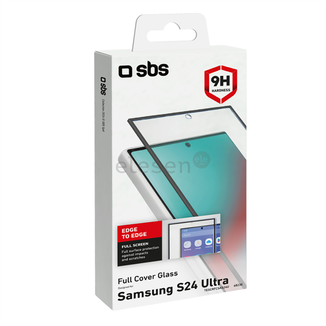 SBS 4D Full Cover Glass Screen Protector, Galaxy S24 Ultra - Ekrano apsauga Prekė - TESCRFCSAS24U