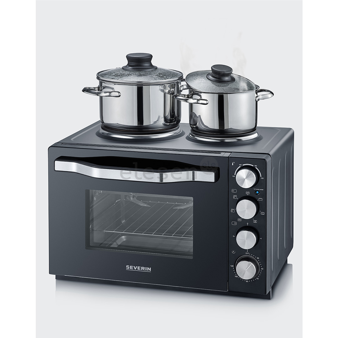 Severin, 30 L, 2500 W, black - Mini oven with two hotplates Item - TO2074