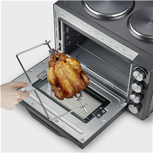 Severin, 30 L, 2500 W, black - Mini oven with two hotplates Item - TO2074