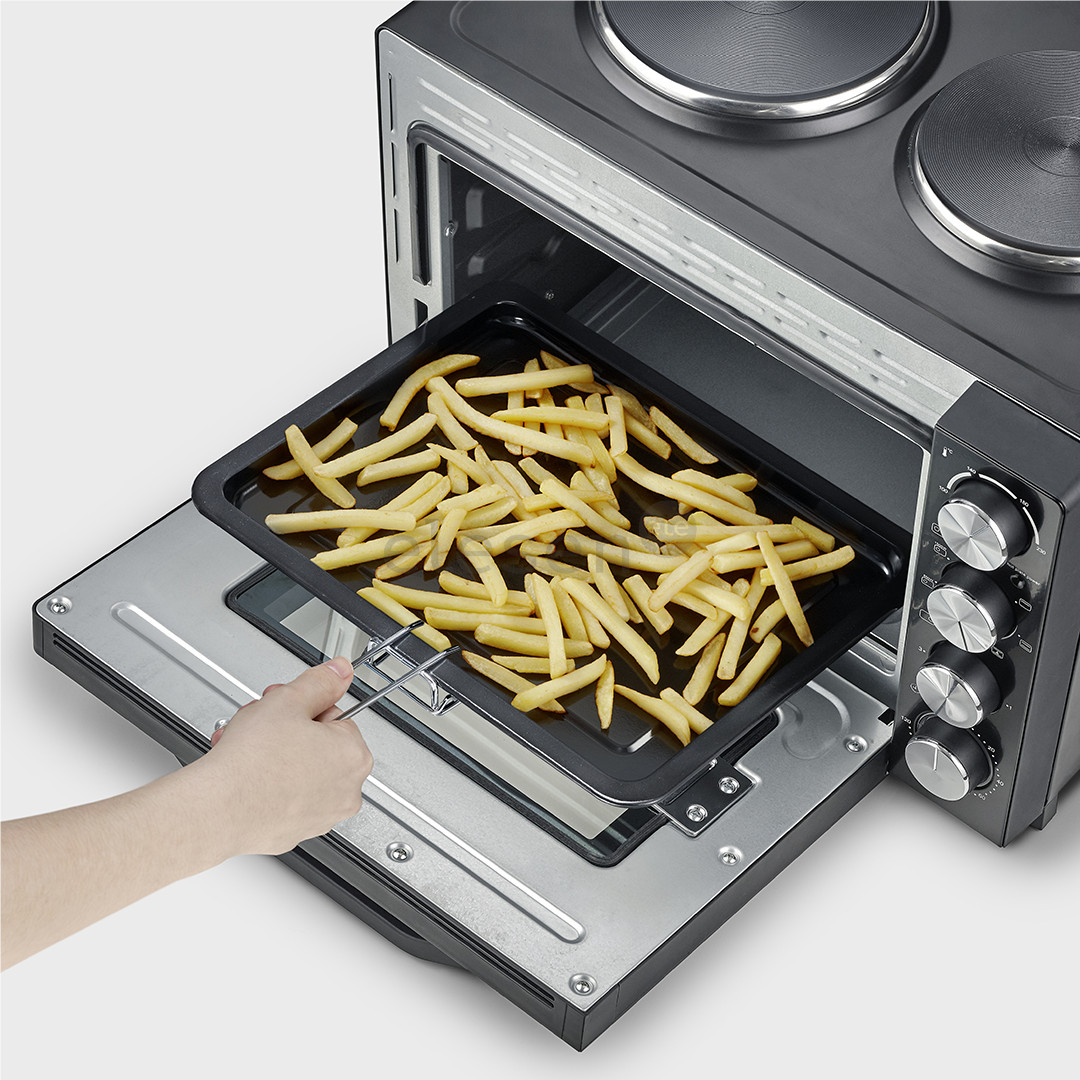 Severin, 30 L, 2500 W, black - Mini oven with two hotplates Item - TO2074
