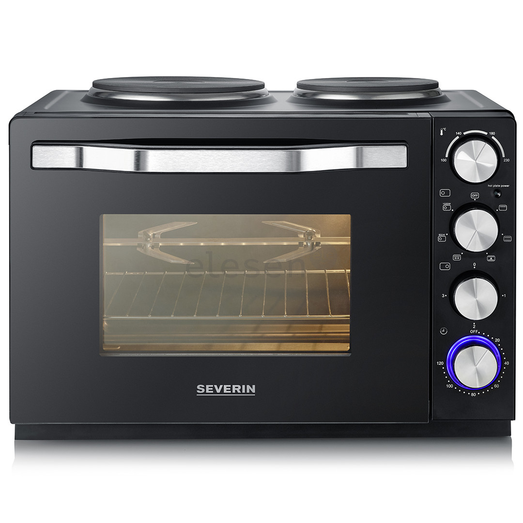 Severin, 30 L, 2500 W, black - Mini oven with two hotplates Item - TO2074