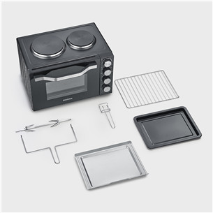 Severin, 30 L, 2500 W, black - Mini oven with two hotplates Item - TO2074