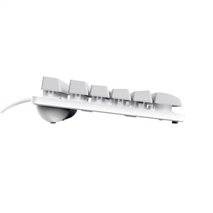 Trust GXT 833 Thado TKL, US, balta - Klaviatūra Prekė - 24737