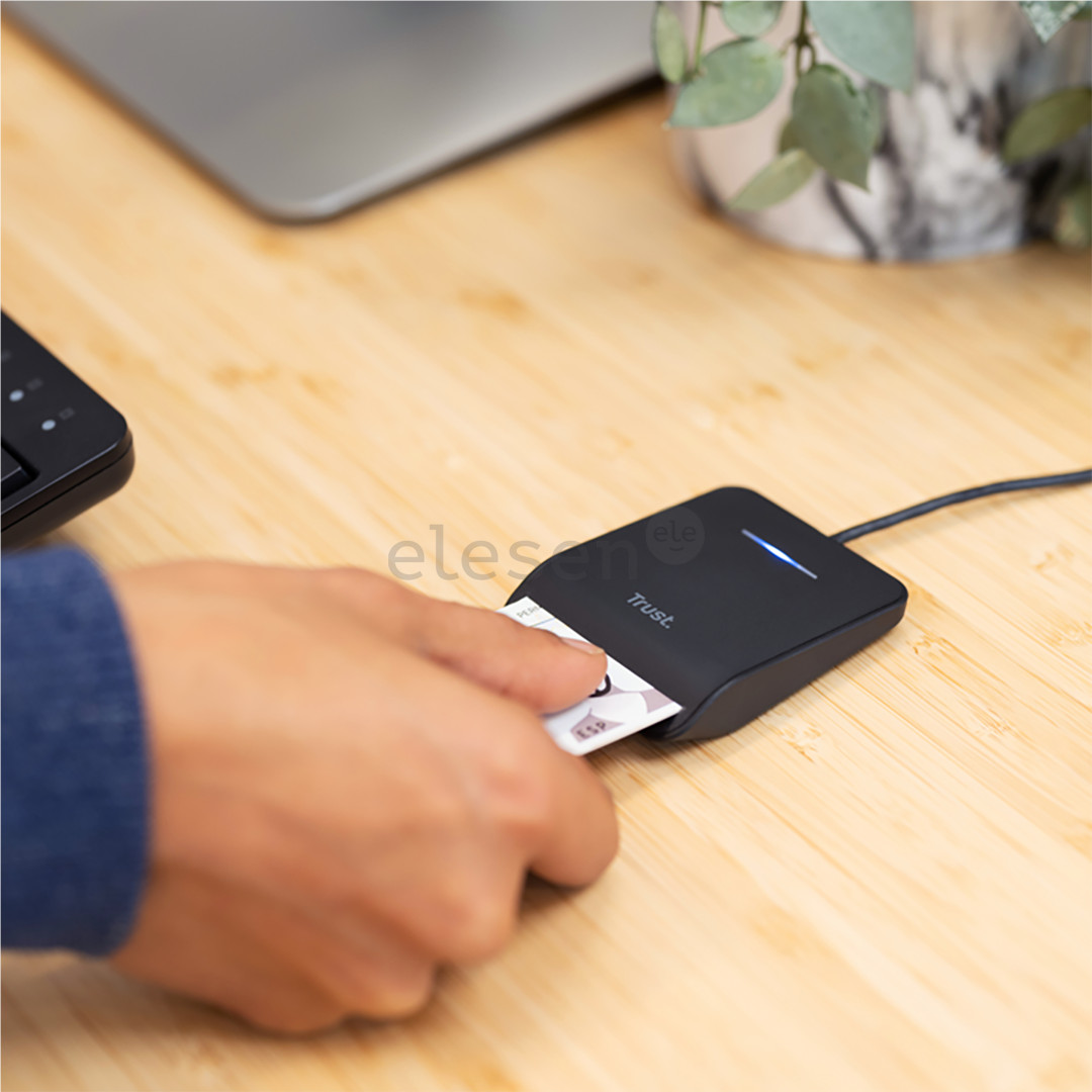 Trust Primo, USB-A, black - Smart Card Reader