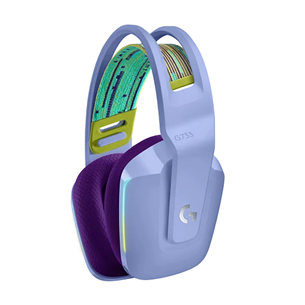 Logitech G733 LIGHTSPEED Wireless RGB, lilac - Belaidės ausinės Prekė - 981-000890
