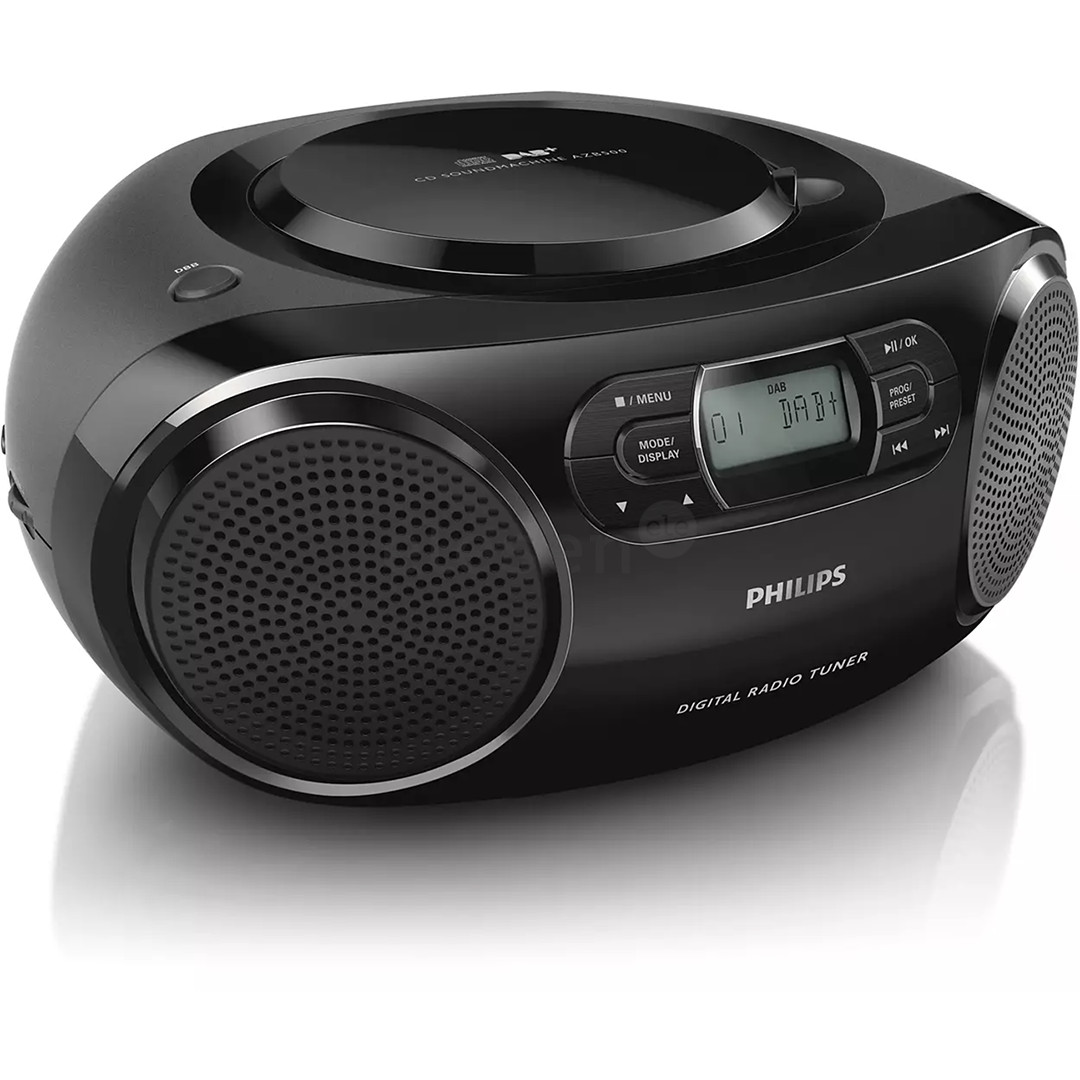 Philips AZB500, FM, DAB, CD, черный - Магнитола