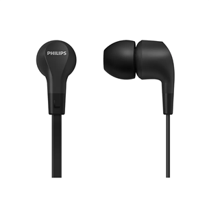 Philips TAE1105BK, 3,5 мм, черный - Проводные внутриканальные наушники Товар - TAE1105BK/00