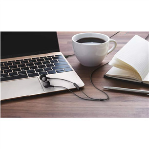 Philips TAE5008BK, USB-C, su mikrofonu, juodos - Ausinės