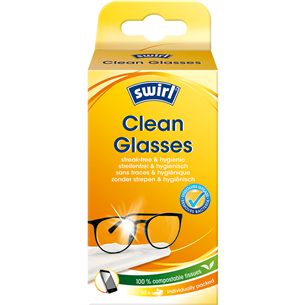 Swirl Clean Glasses, 50 vnt. - Akinių valymo servetėlės Prekė - CLEANGLASSES50 CLEANGLASSES50