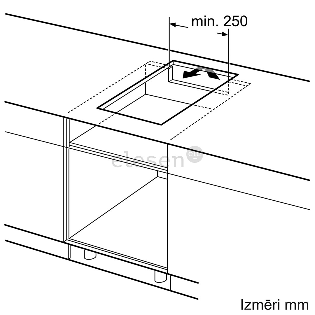 Bosch Serie 6, width 30.6 cm, steel frame, black - Built-in Induction Hob