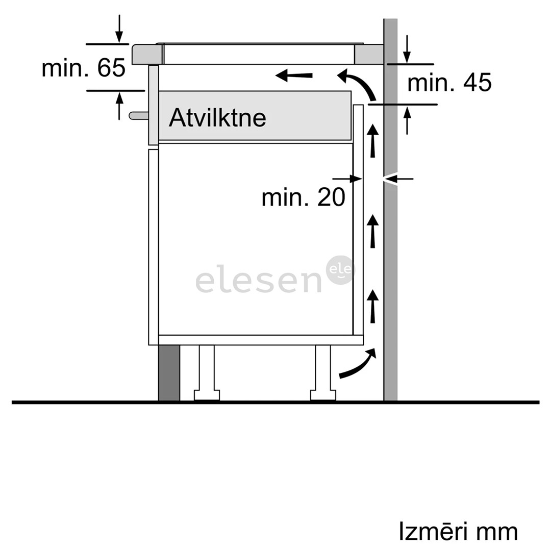 Bosch Serie 6, width 30.6 cm, steel frame, black - Built-in Induction Hob
