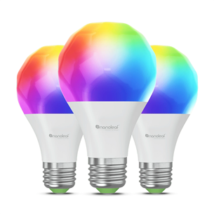 NanoLeaf Matter E27 Smart Bulb, 3 vnt. - Išmaniosios lemputės Prekė - NF080B02-3A19E NF080B02-3A19E