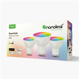 NanoLeaf Matter GU10 Smart Bulb, 3 vnt. - Išmaniosios lemputės Prekė - NF080B02-3GU10