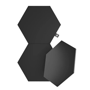 Nanoleaf Shapes Black Hexagons Expansion Pack, 3 panels - Smart Light Expansion Pack NL42-0101HX-3PK