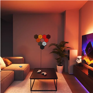 Nanoleaf Shapes Hexagons Starter Kit, 9 plokštės - Išmaniųjų šviestuvų rinkinys Prekė - NL42-0102HX-9PK