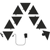 Nanoleaf Shapes Black Triangles Starter Kit, 9 plokštės - Išmaniųjų šviestuvų rinkinys Prekė - NL47-0102TW-9PK