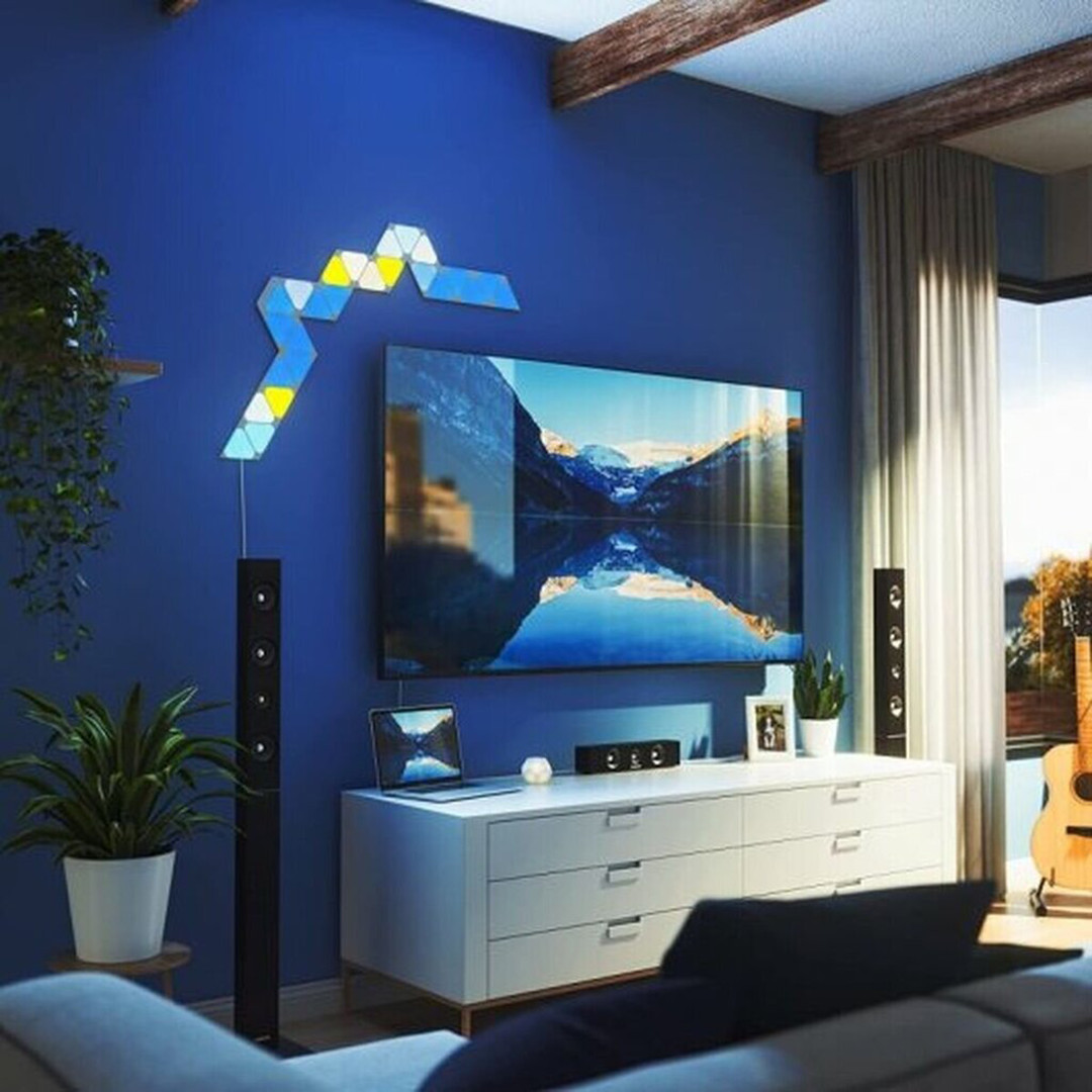 Nanoleaf Shapes Mini Triangles Starter Kit, 9 панелей - Стартовый комплект умных светильников Товар - NL48-0002TW-9PK-EU