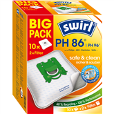 Swirl S-bag, 10 vnt. - Dulkių maišeliai Prekė - PH86PET10